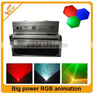 RGB full colors stage laser light 3watt/4watt/5watt equipments producing