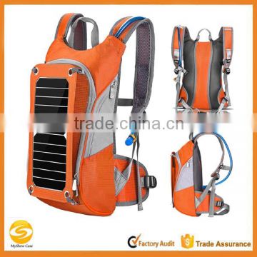 High quality custom solar hydration backpack, OEM solar hydration pack with water bladder
