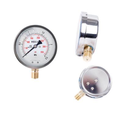pressure gauge threaded connection oil-filled shock-resistant pressure gauge Y100 air pressure oil pressure hydraulic water pressure gauge manufacturer