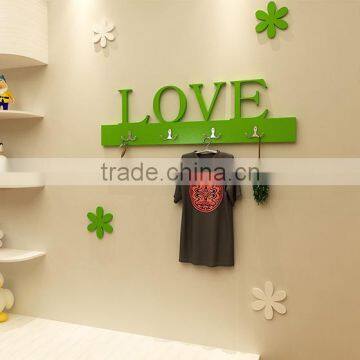 Wood Product Painted Technique FAMILY Small letters plaque Wall Mounted wooden alphabet Letters