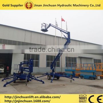 High quality trailer mounted articulated boom lift hydraulic towable cherry picker QYZB-10                        
                                                Quality Choice