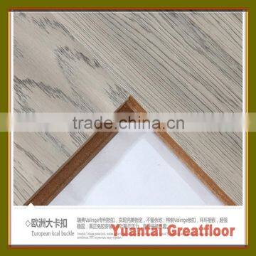 100% waterproof 4 sides grey color u-groove laminate floor