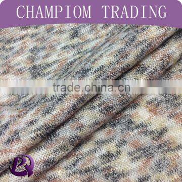 ShaoXing textile high quality T/R hacci knit fabric for sweaters