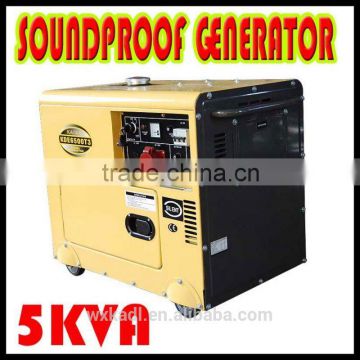 Silent portable diesel generator/power 5kw