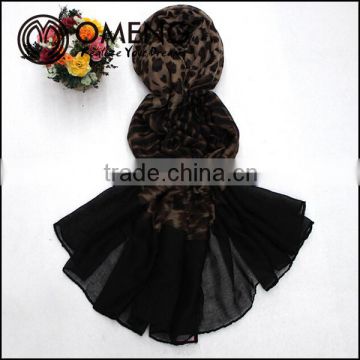 2015 Newest spring women polyester print scarf, leopard print scarf,animal print scarf
