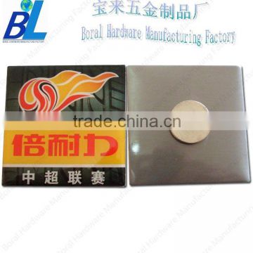 High quality promotional printed fridge magnet in steel