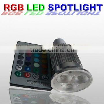 GU10 RGB LED 9w color led spotlight