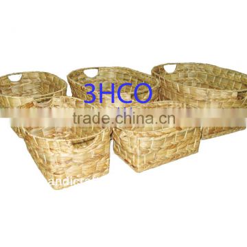 2015 New Product Water Hyacinth Basket for Home Decoration and Furniture