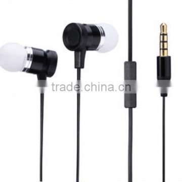 fashion earphone metal earphone /earphone with mic for mobile phone