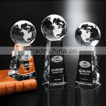 Optical Crystal Ball Sports Tower Trophy Awards