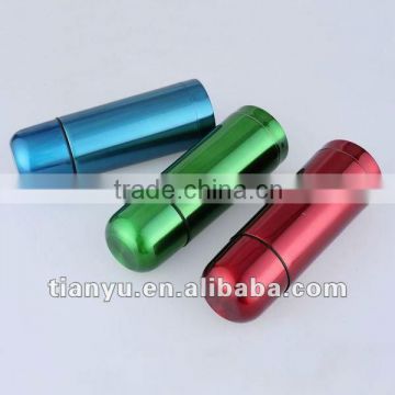 Bullet shape stainless steel vacuum bottle in different colors