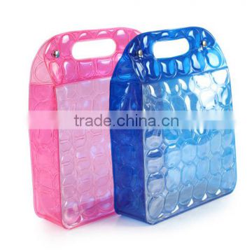 Clear PVC plastic packaging bag with snap closer