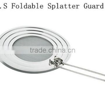 2016 New product High quality stainless steel folding splatter guard for kitchen tools