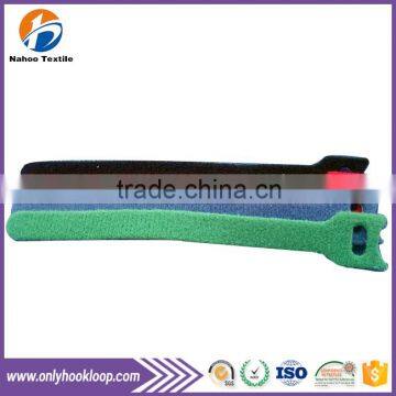 Hook and loop cable tie, 2016 hot sell colorful hook and loop cable tie