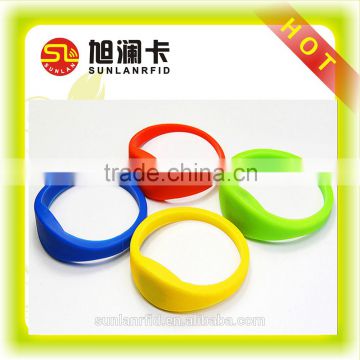 printable 13.56MHz silicone rubber wristband key fob