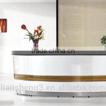 2016 fashional elegant receptional desk/MFC board in luxury design