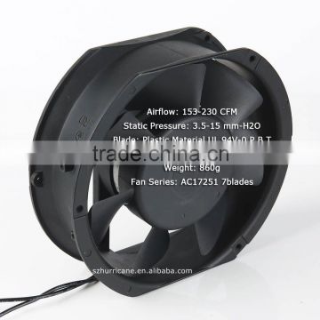 172mm 17251 7 blades cooling fan