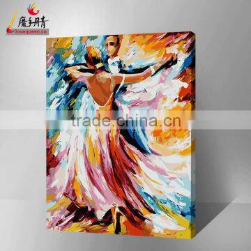 wholesale hot sexy dance woman on canvas oil painting by numbers with high quality