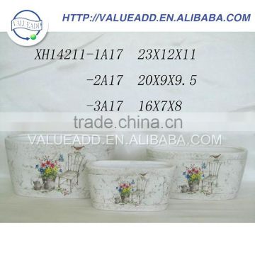 Competitive price white ceramic flower pot best sale online
