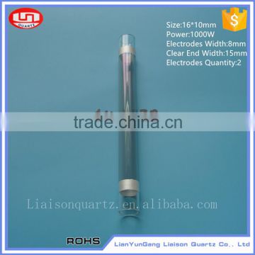Durable and long lifetime infrared heating element quartz tube
