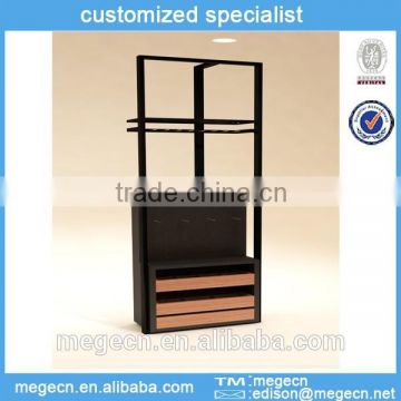 wooden display wire mesh shelves