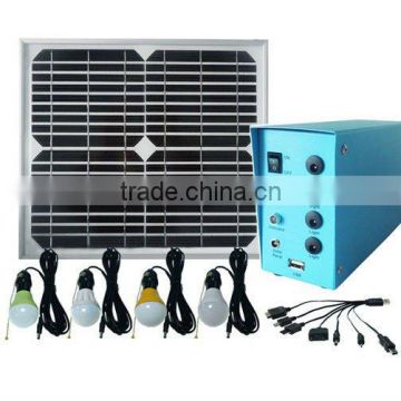 solar home light 10W solar panel and four pieces of LED lamps lighting for house and emergency/solar home lighting kit