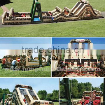 Boot Camp Inflatable Obstacle Course,80ft Obstacle course Dry games adults Inflatable sports