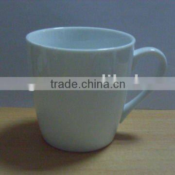 porcelain coffee mug embossed design