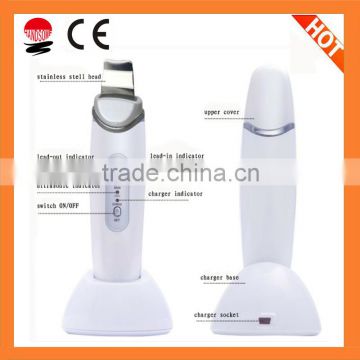 2015 new products home use portable Ultrasonic Ionic Skin Scrubber
