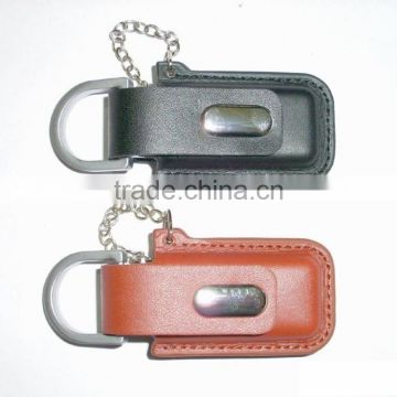 OEM high quality brown and black leather usb 2.0 memory stick