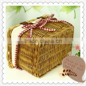 christmas empty wicker basket wholesale