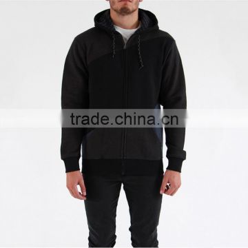 China factory black hoodies 100% cotton pullover hoodie for man