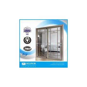 ACG brand European standard high quality aluminium framed glass door