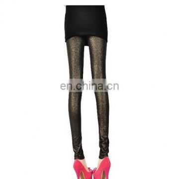 6 Size 2014 Fashion New Shiny Gold Glitter Girls/Women's Zizhuang Legging