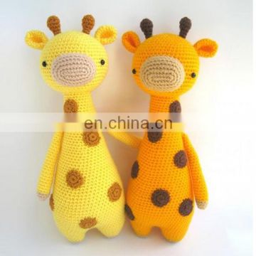 Amigurumi patterns.Tall giraffe with spots amigurumi pattern ittle Bear 100 % handmade by Crochet yarn