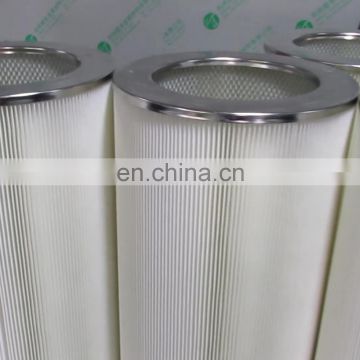 Hot Sell High Efficiency Polyester Pleated Dust Cartridge Air Filter Manufacturer