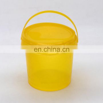 Best sale food grade transparent 1liter plastic bucket