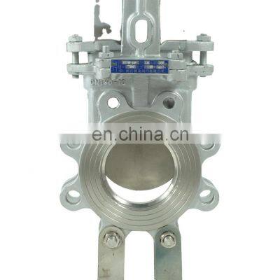 DKV Handwheel PN10/16 ductile iron wafer knife Gate Valves for oil gas and water