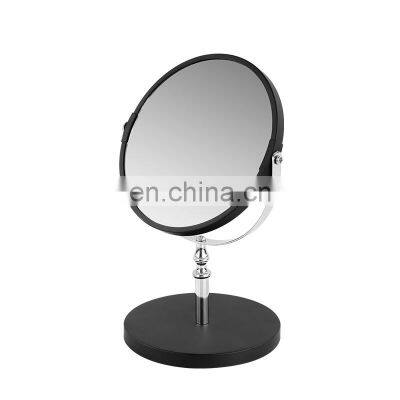 2022 Tabletop Makeup Mirror Cosmetic Desktop Standing two sides mirror beauty make up metal mirror