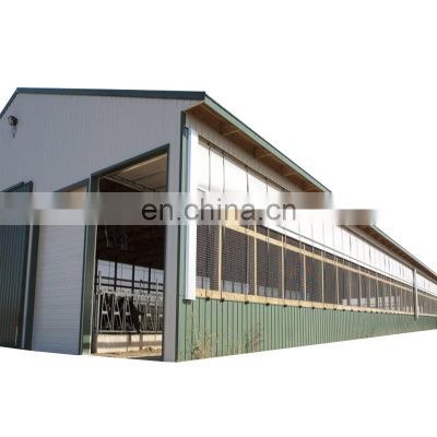 Sandwich Panel Roofing Prefabricated Steel Structure Goat Farming Shed