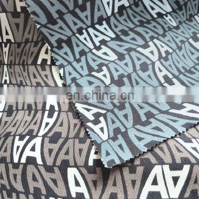 Fashion trend of men's 100% cotton twill fabric in spring and summer of 2021 English alphabet digital printing