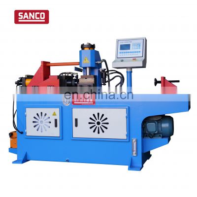 Auto hydraulic flanging changing pipe tube tip diameter end finisher finishing machine