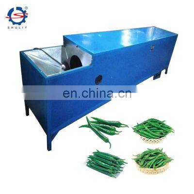 Green Chilli Destemming Machine Red Pepper Stem Cutting Removing Machine For Sale