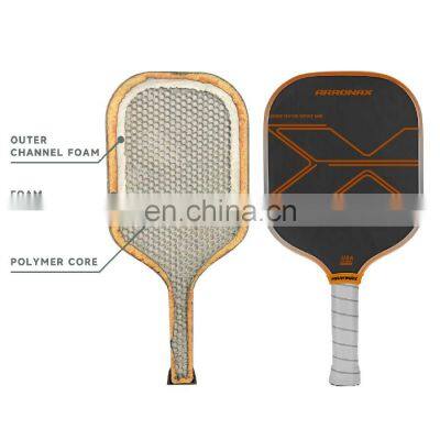 China Pickleball Paddle Racket Set Wholesale Charged Carbon Surface Custom Logo Propulsion Core Pickleball Paddle