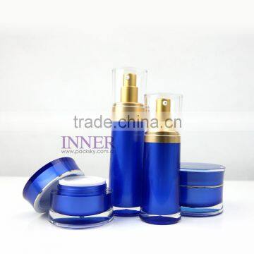 100gr High End Look packaging Blue acrylic jar