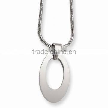 Stainless steel Oval shape pendant