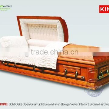 HOPE man&wood american casket ali export from china