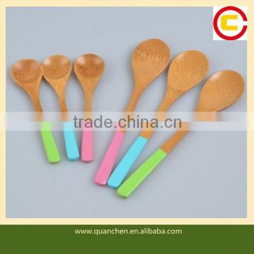 Eco-friendly lacquered bamboo serving spoon