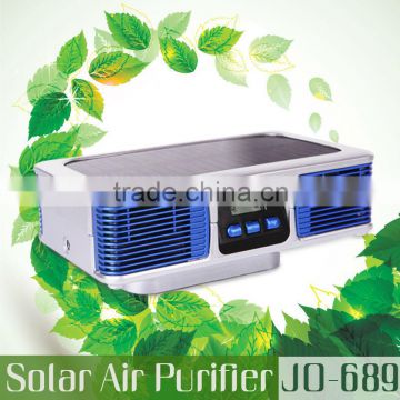 Portable New Design Latest Solar Products for Car with Aroma Diffuser Air Purifier JO-689