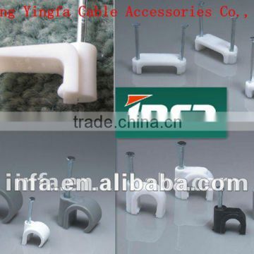 cable tie plastic flat nail clip